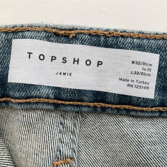 TOPSHOP Women’s Jamie High Rise Skinny Jeans Stretch Blue Mid Wash Size* W… - Picture 9 of 13